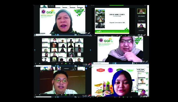 Gunadarma university communications science online visit in GGF