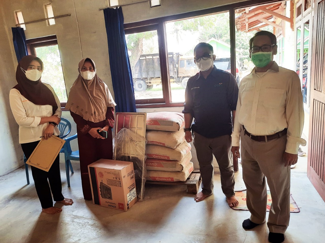 GGF dan FPK Bantu Pembangunan Musholla At-Taubah di Kampung Terbanggi Besar